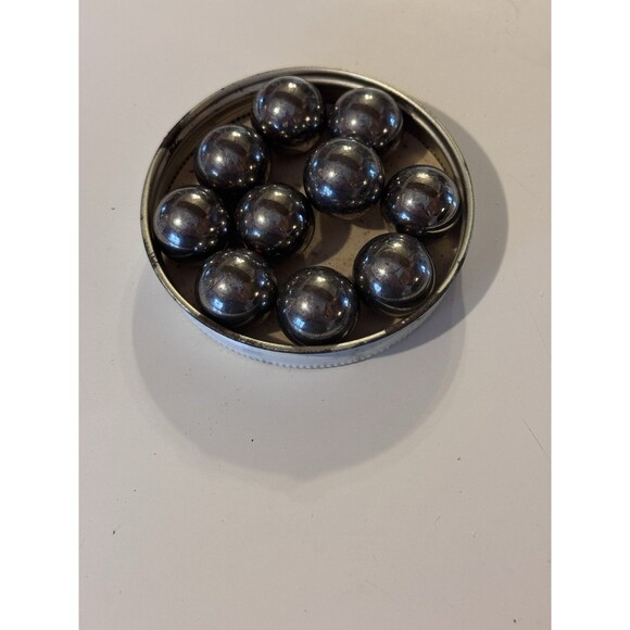 Set Of 10 Solid Stainless Balls 9/16” In Diameter Non Magnetic Industrial/DYI - Picture 1 of 2